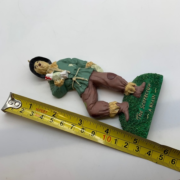 Vintage Kurt Adler Wizard of Oz The Scarecrow 'A Brain' Ceramic Ornament 2000 - Picture 8 of 8